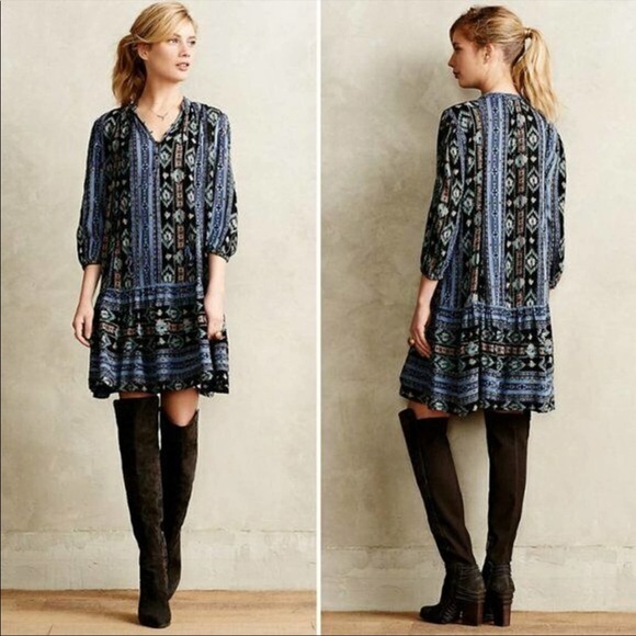 Anthropologie Dresses & Skirts - Anthropologie Holding Horses Winter Moon Dress Size XL